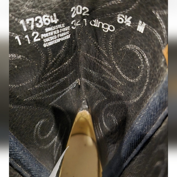 Vintage Dingo Womens Cowgirl Brown Leather Boots 17364 Size 6.5 (READ) - Picture 13 of 14